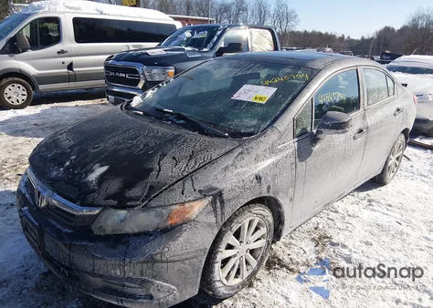 2012 Honda Civic Ex из США, поврежденный, VIN 2HGFB2F88CH576899